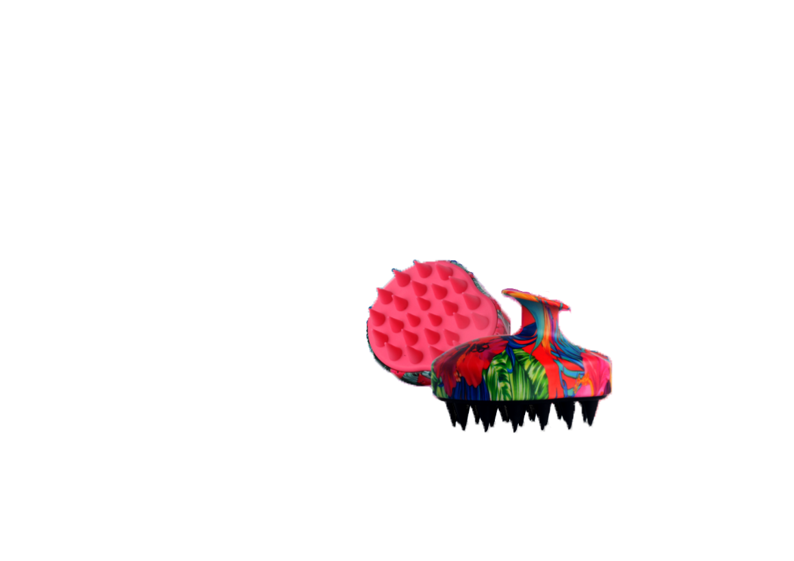 فرشة توزيع الشامبو وتدليك فروة الرأس