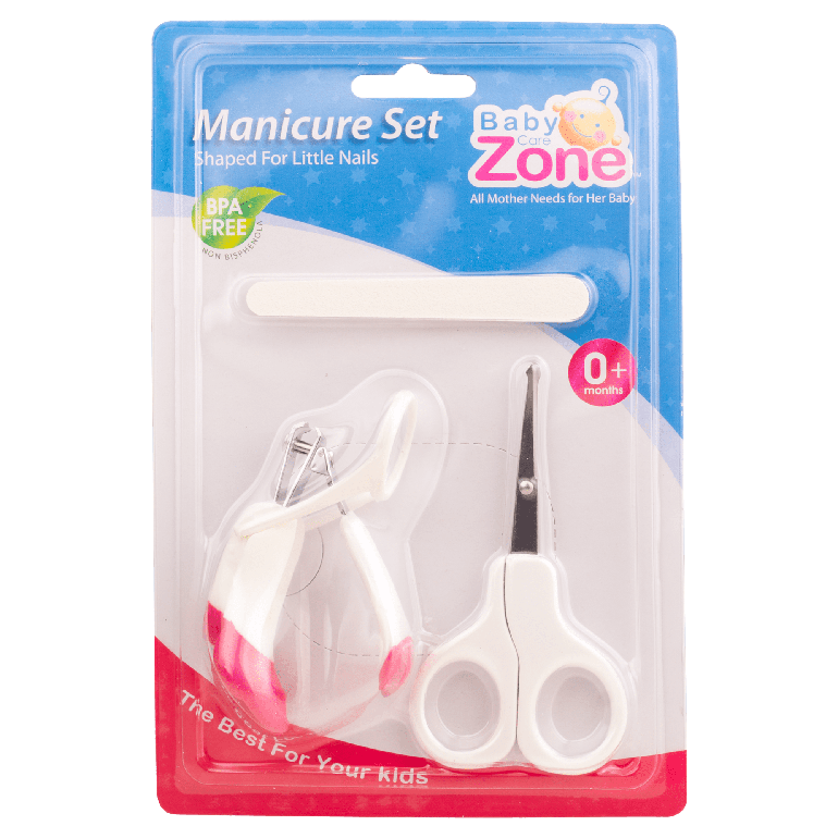 طقم مقص أظافر ومبرد ومقص