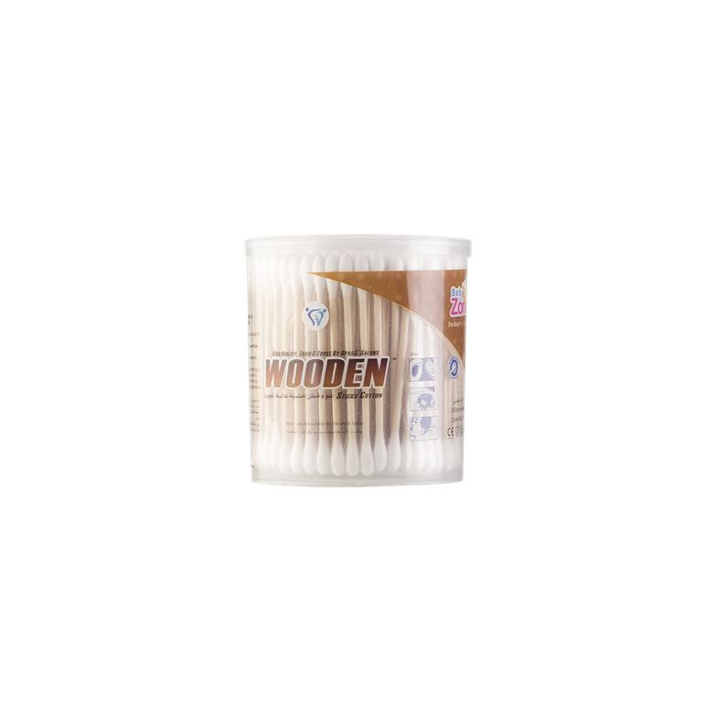 قطن أذان خشبي 200 حبة