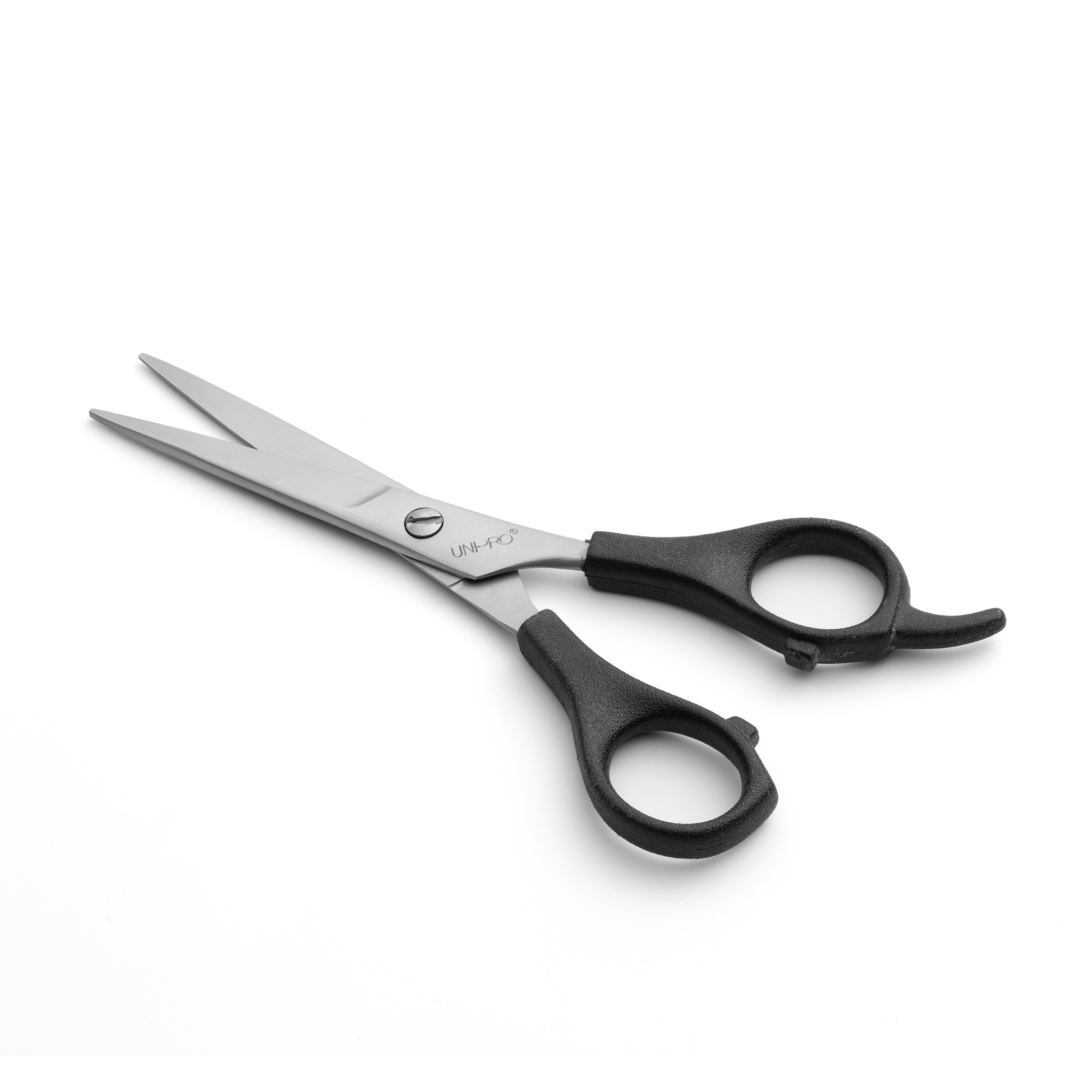 مقص شعر 17 سم ديلوكس بمقبض بلاستك