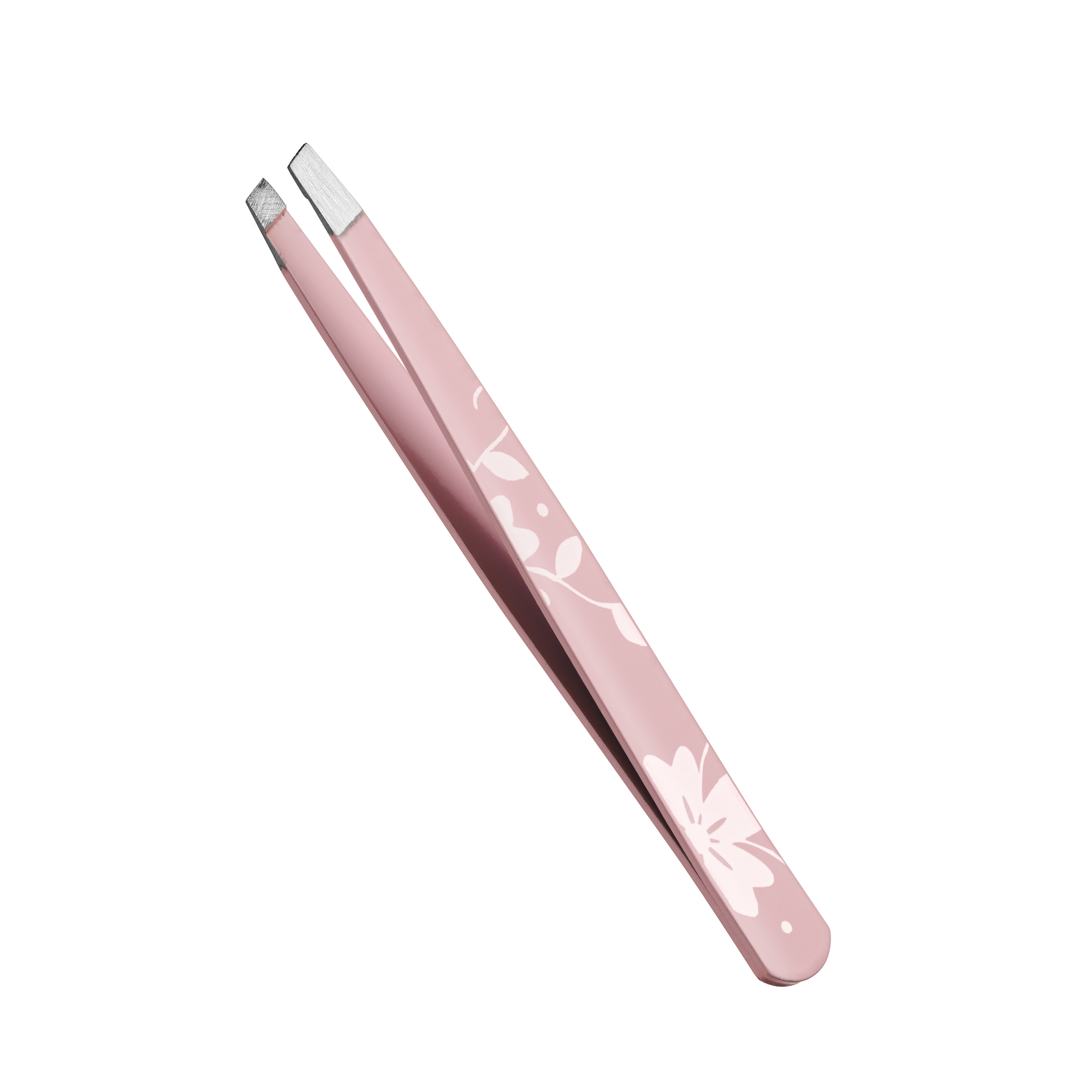 ملقاط بزخارف ملونة وبرأس مائل