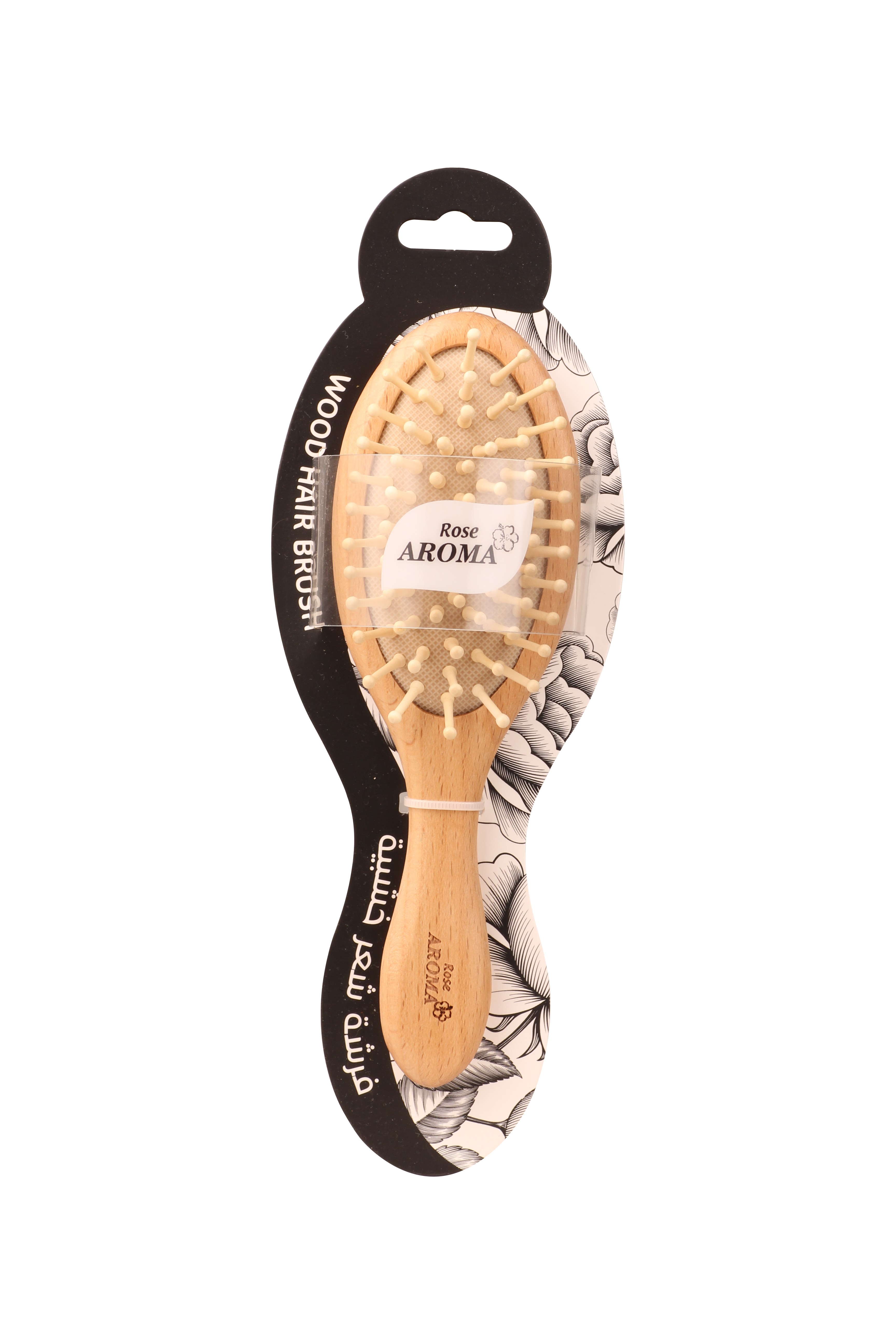 فرشة شعر خشبية صغيرة