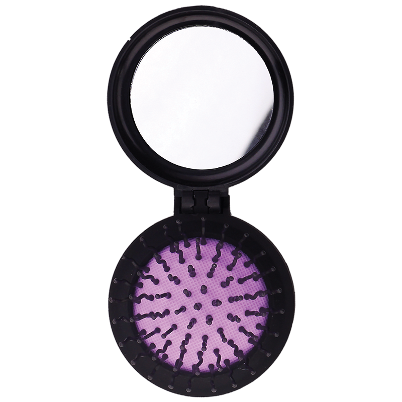 فرشة شعر قابلة للقفل مع مرآة