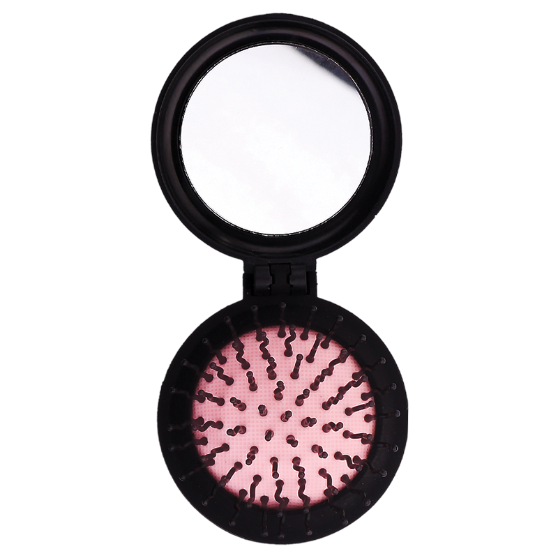 فرشة شعر قابلة للقفل مع مرآة