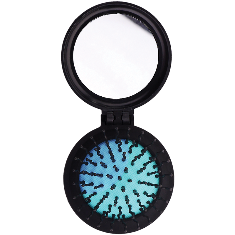 فرشة شعر قابلة للقفل مع مرآة