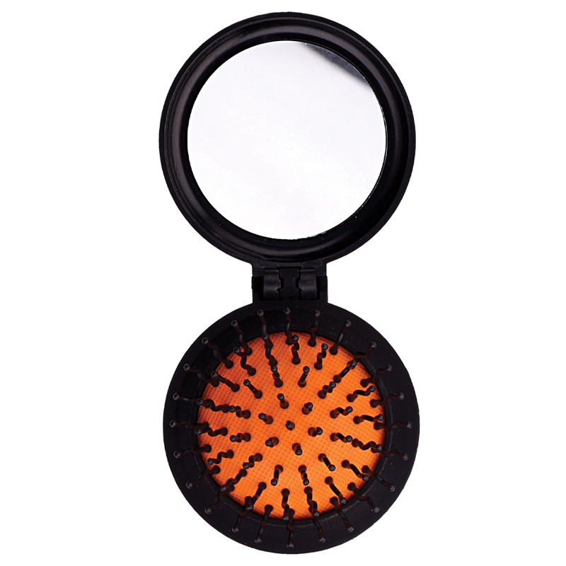 فرشة شعر قابلة للقفل مع مرآة