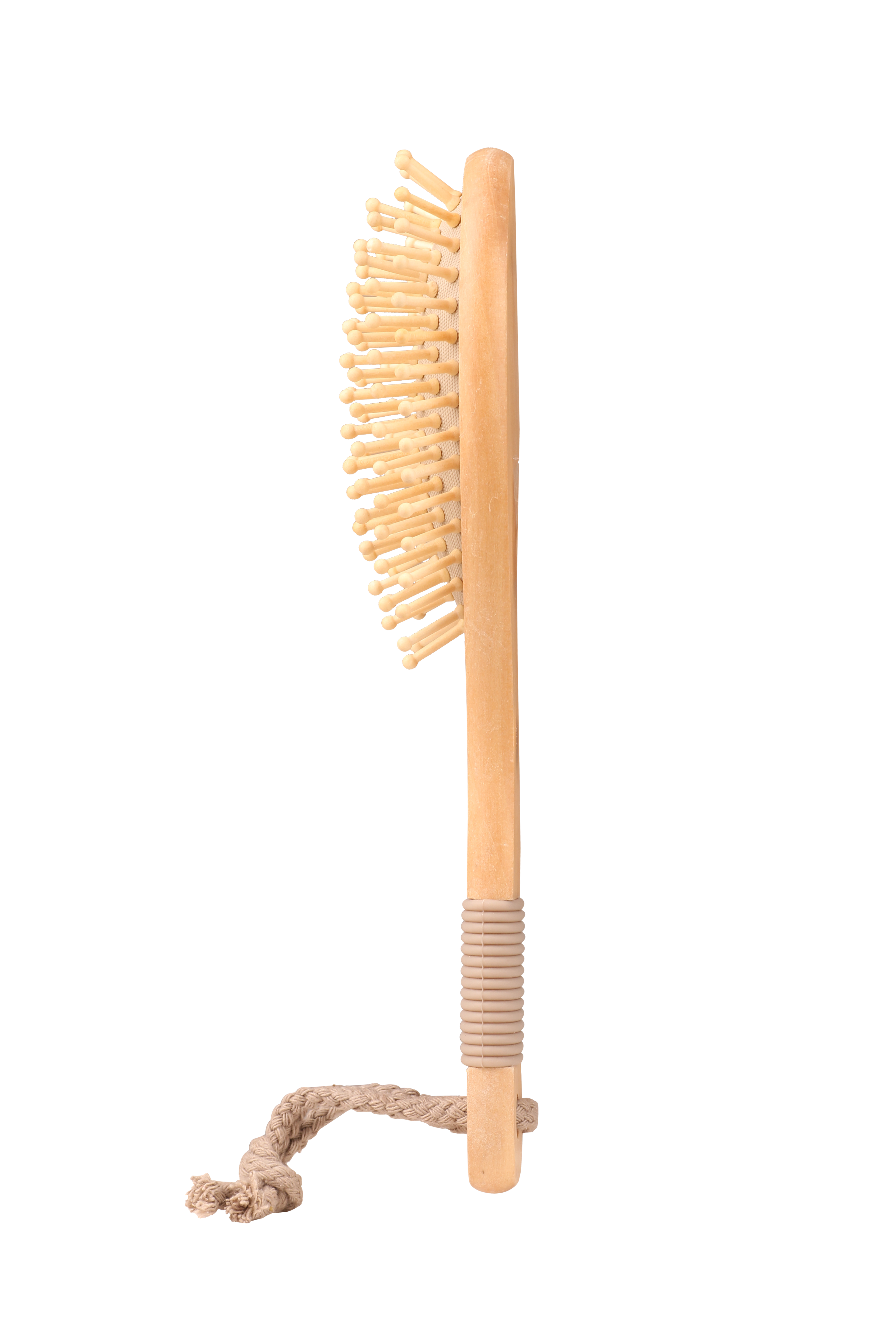 فرشة شعر خشبية بيضاوية