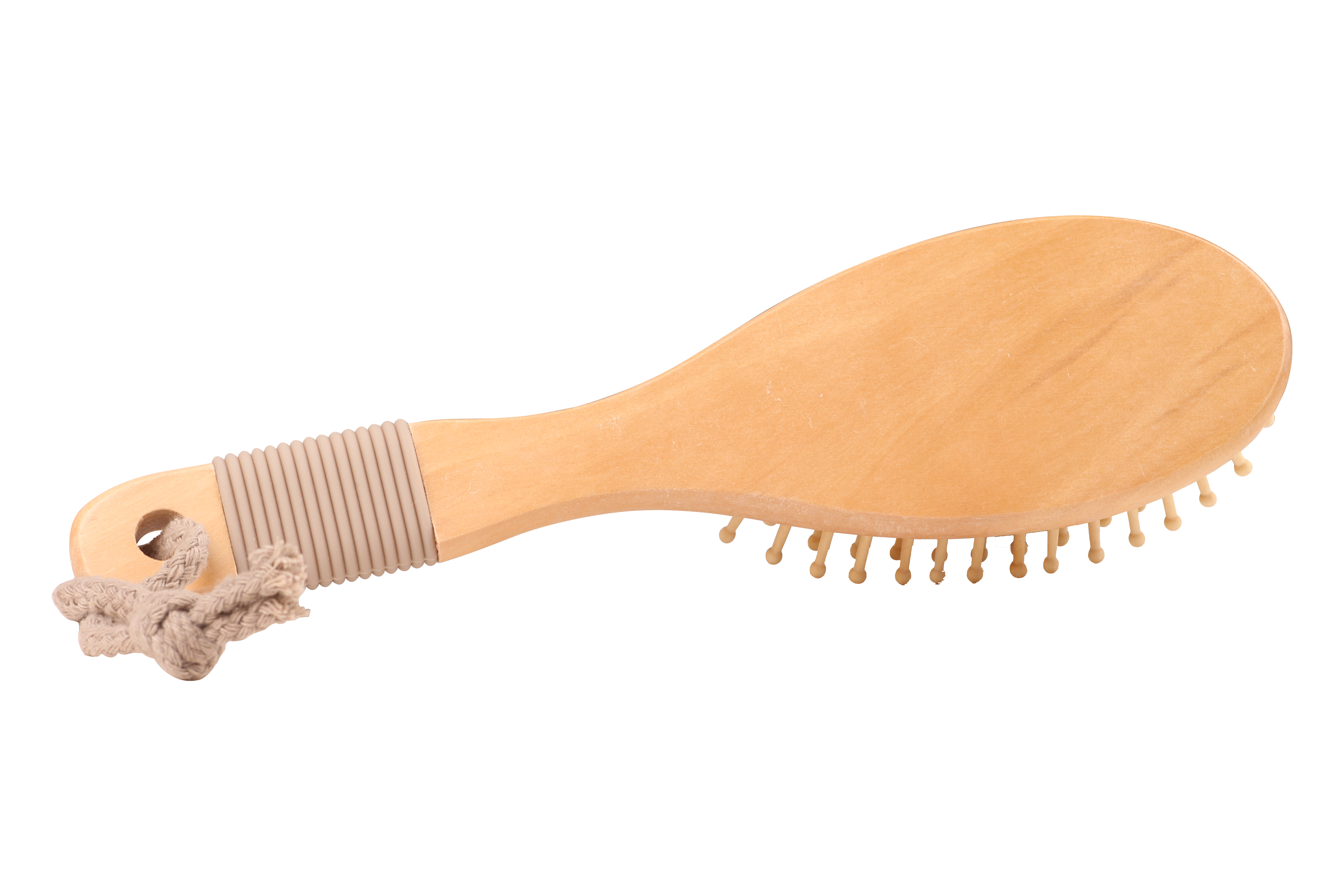 فرشة شعر خشبية بيضاوية