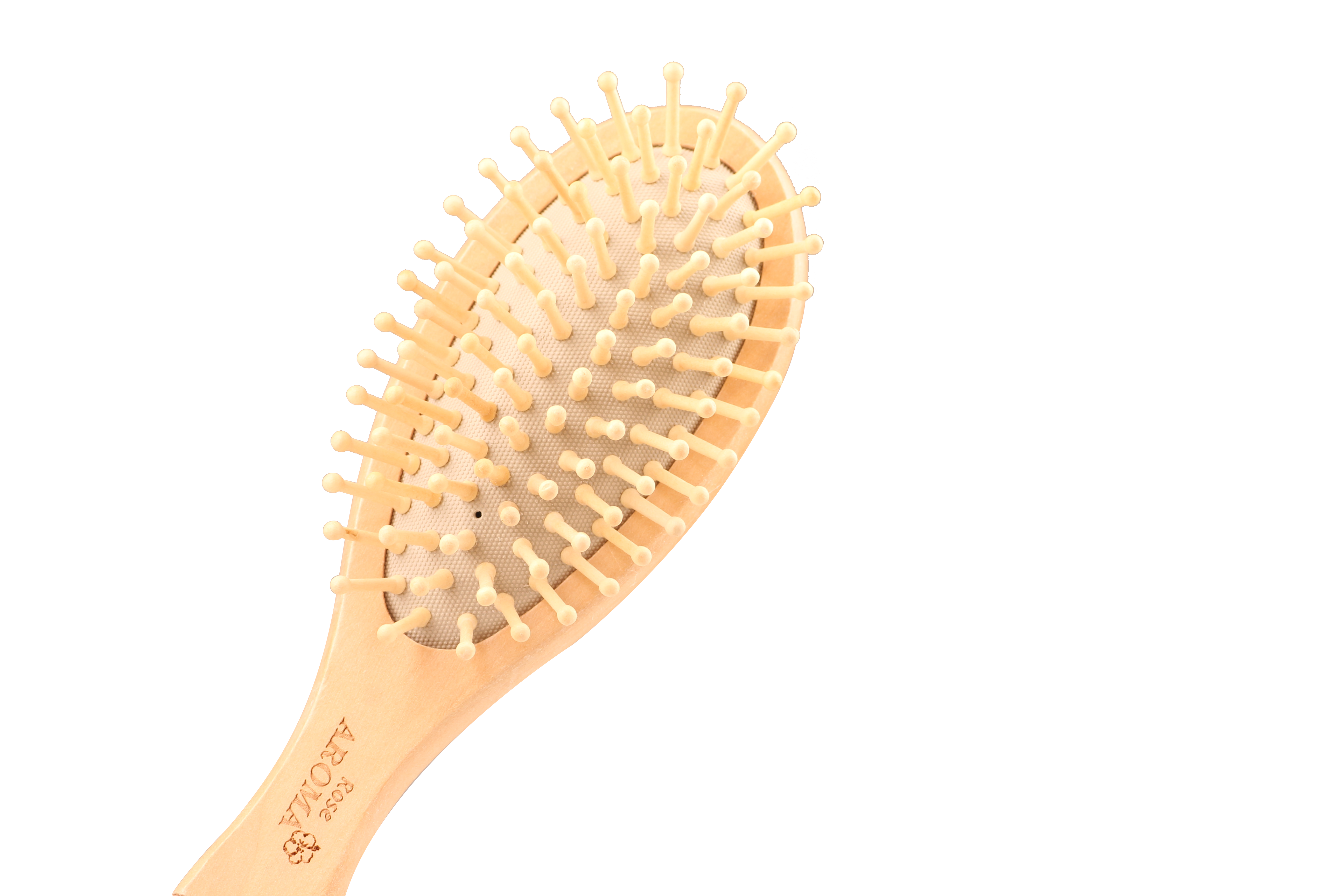 فرشة شعر خشبية بيضاوية