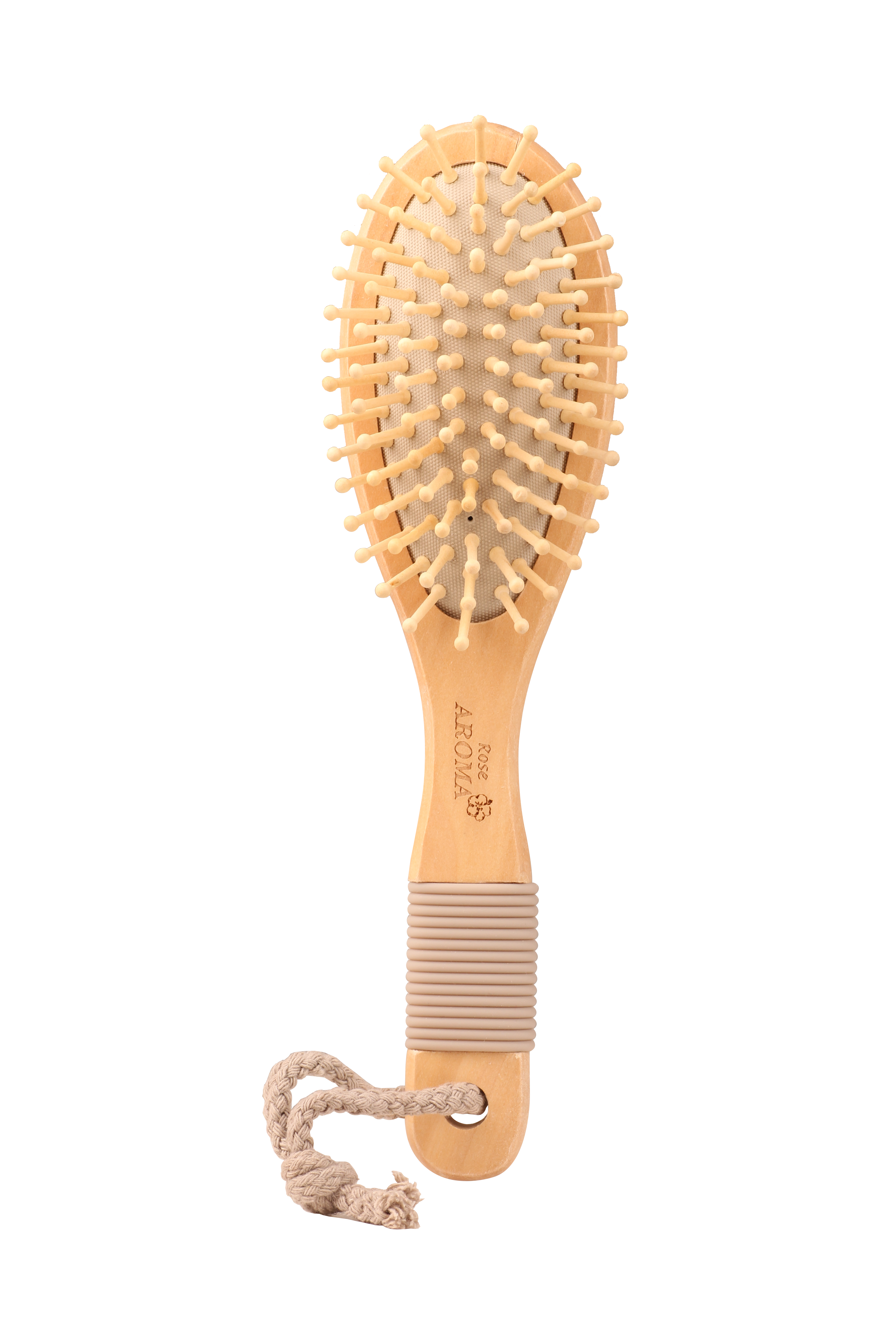 فرشة شعر خشبية بيضاوية