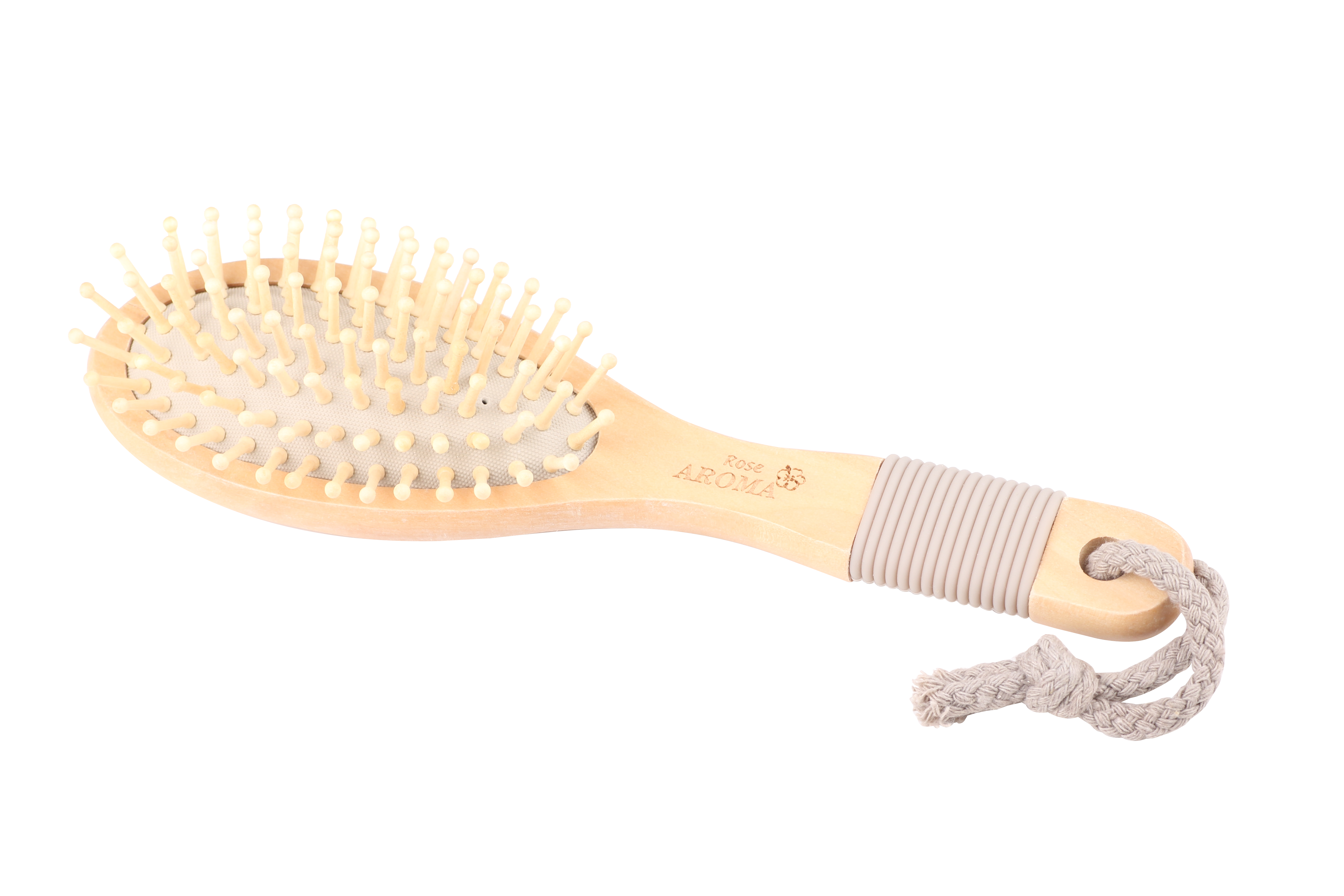 فرشة شعر خشبية بيضاوية