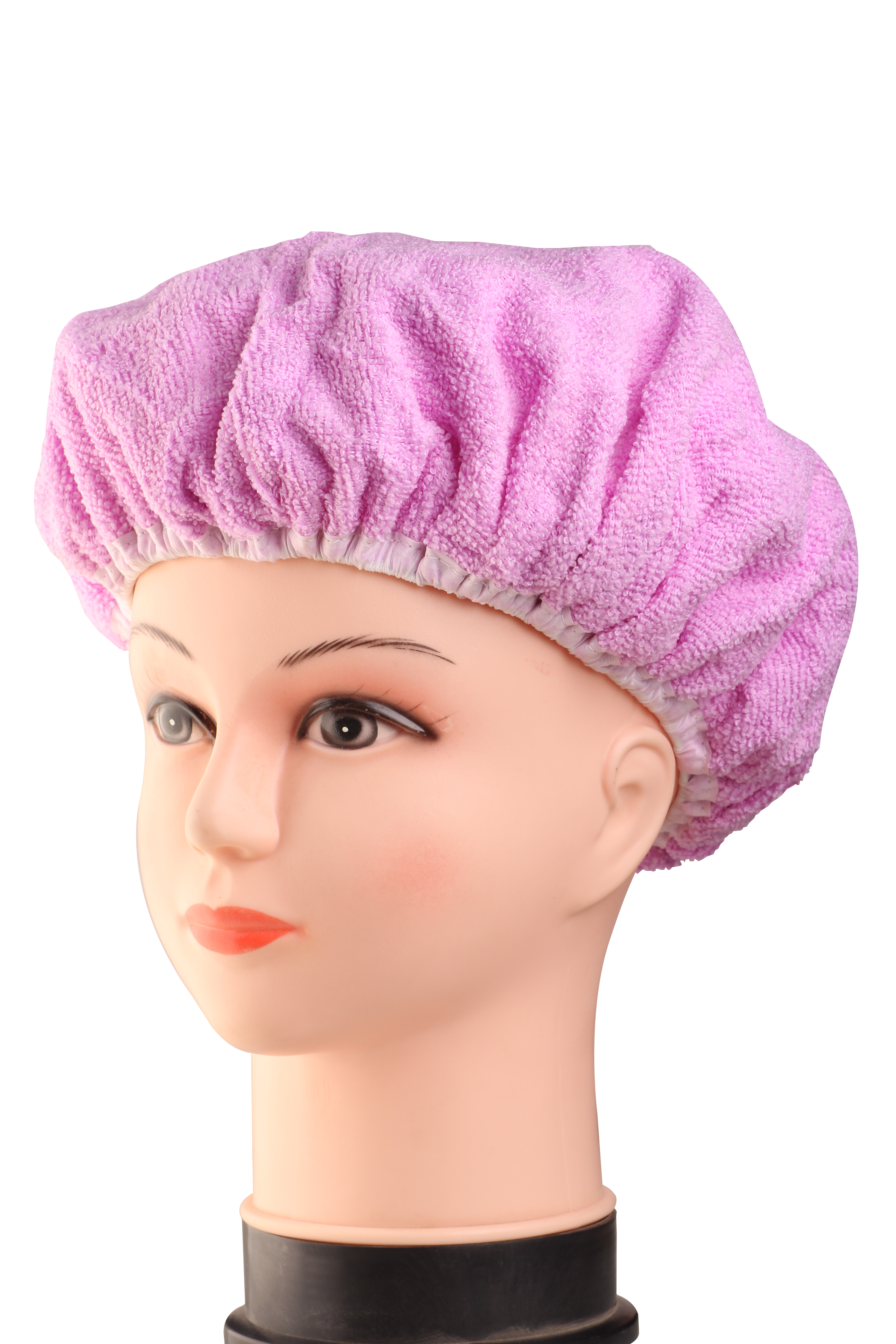 غطاء رأس بطبقتين منشفة وبلاستيك