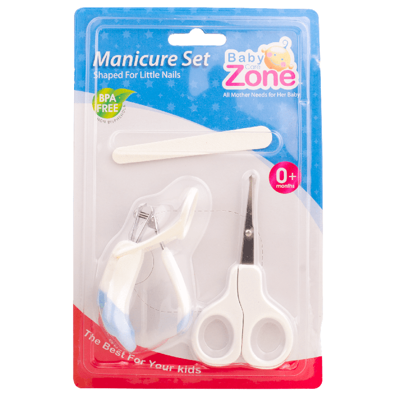 طقم مقص أظافر ومبرد ومقص