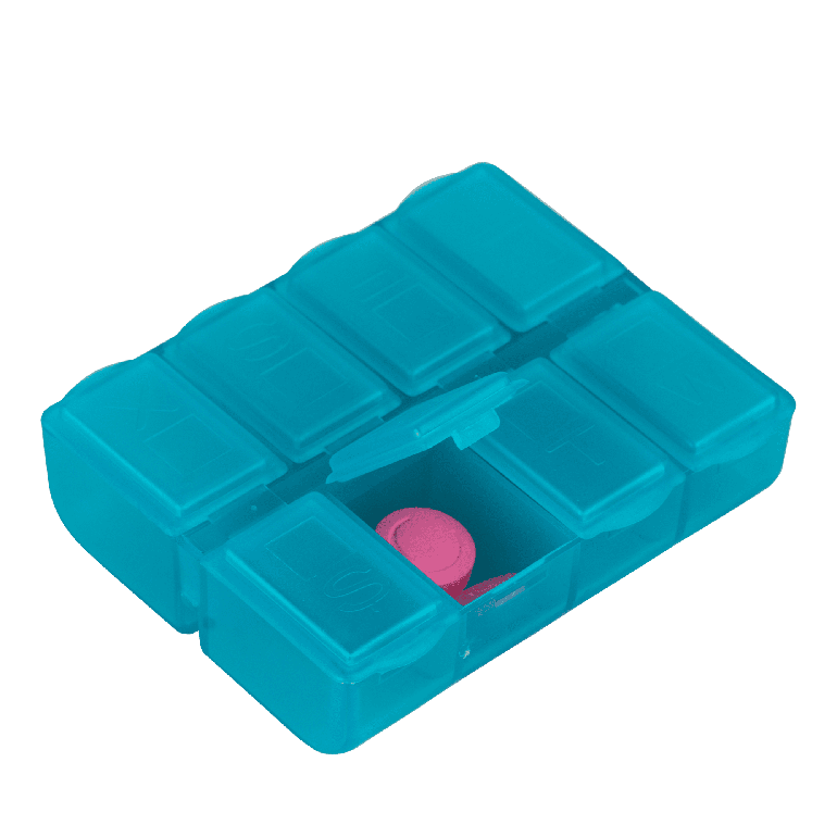 حافظة ومنظمة أقراص الدواء