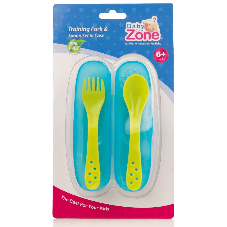 ملعقة وشوكة بحافظة