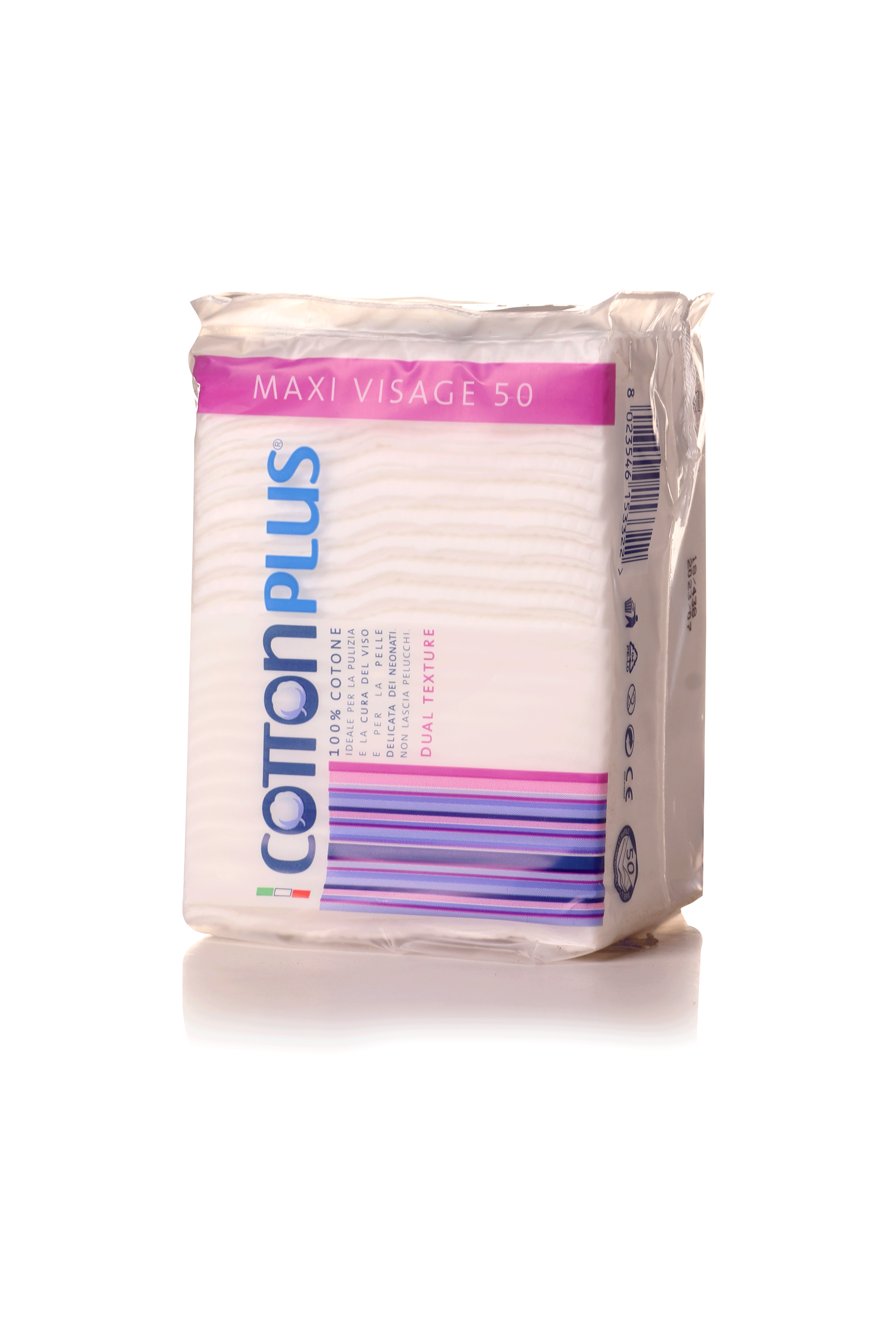 قطن تجميل مربع 50 حبة