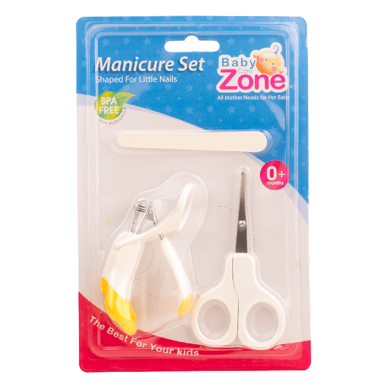 طقم مقص أظافر ومبرد ومقص