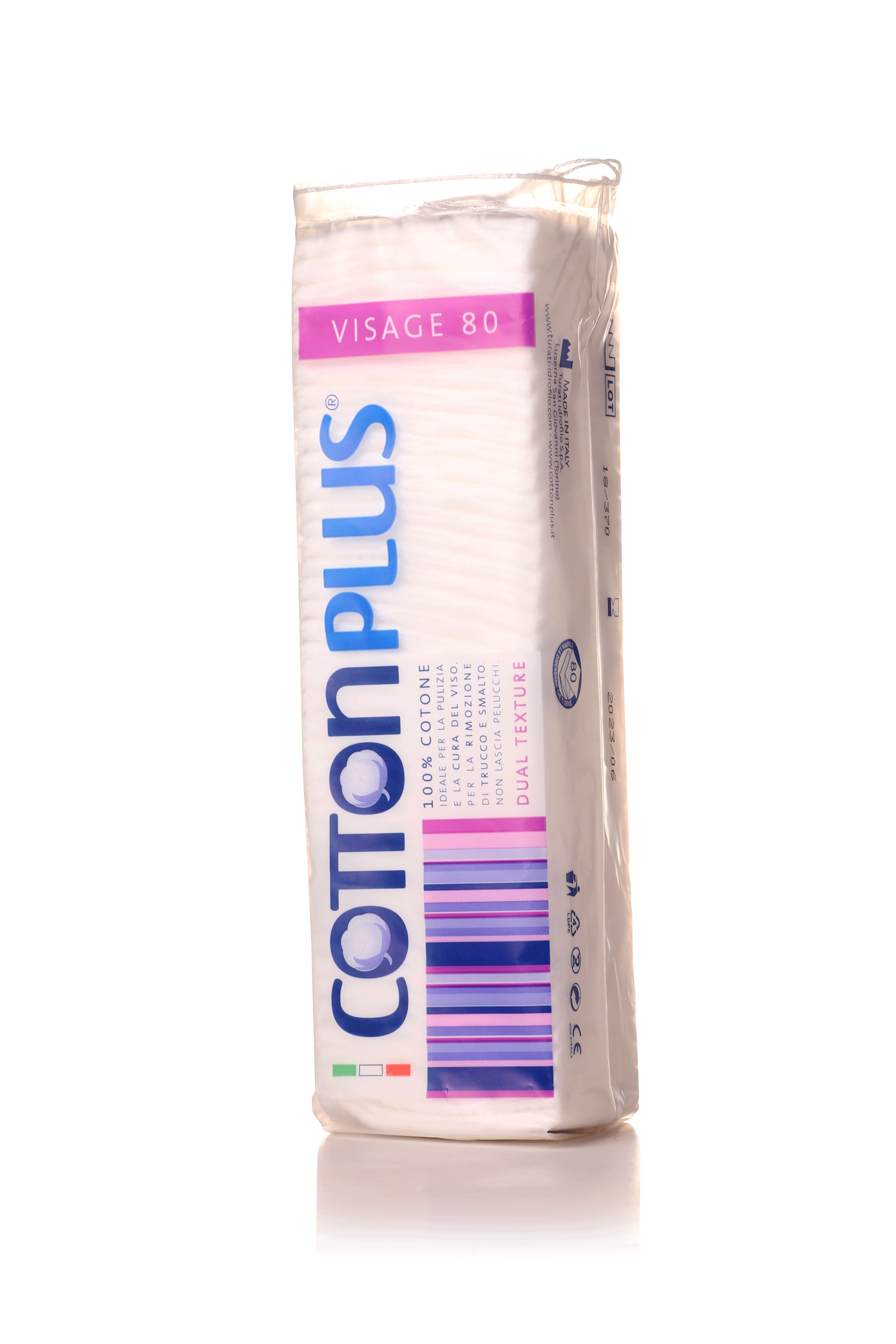 قطن تجميل مربع 80 حبة