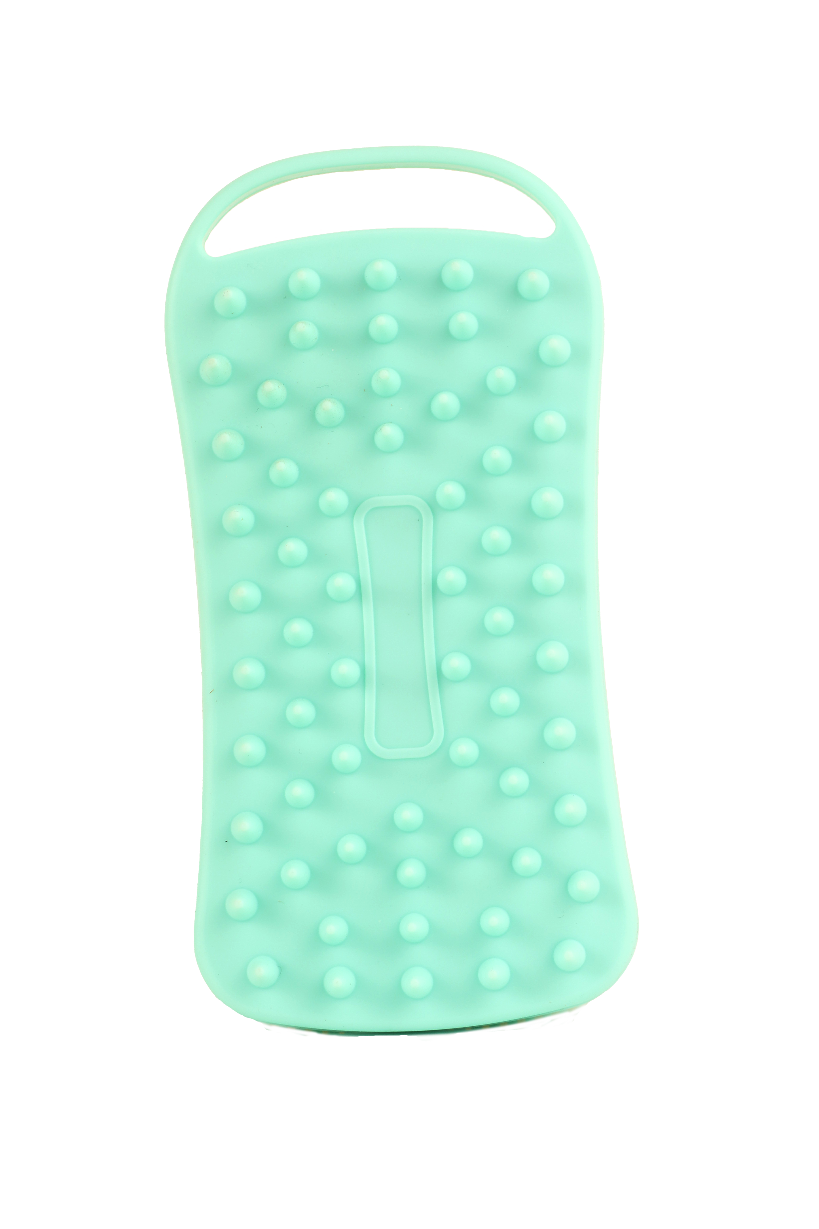 ليفة سيلكونية للتدليك وتوزيع كريم التقشير جهتين