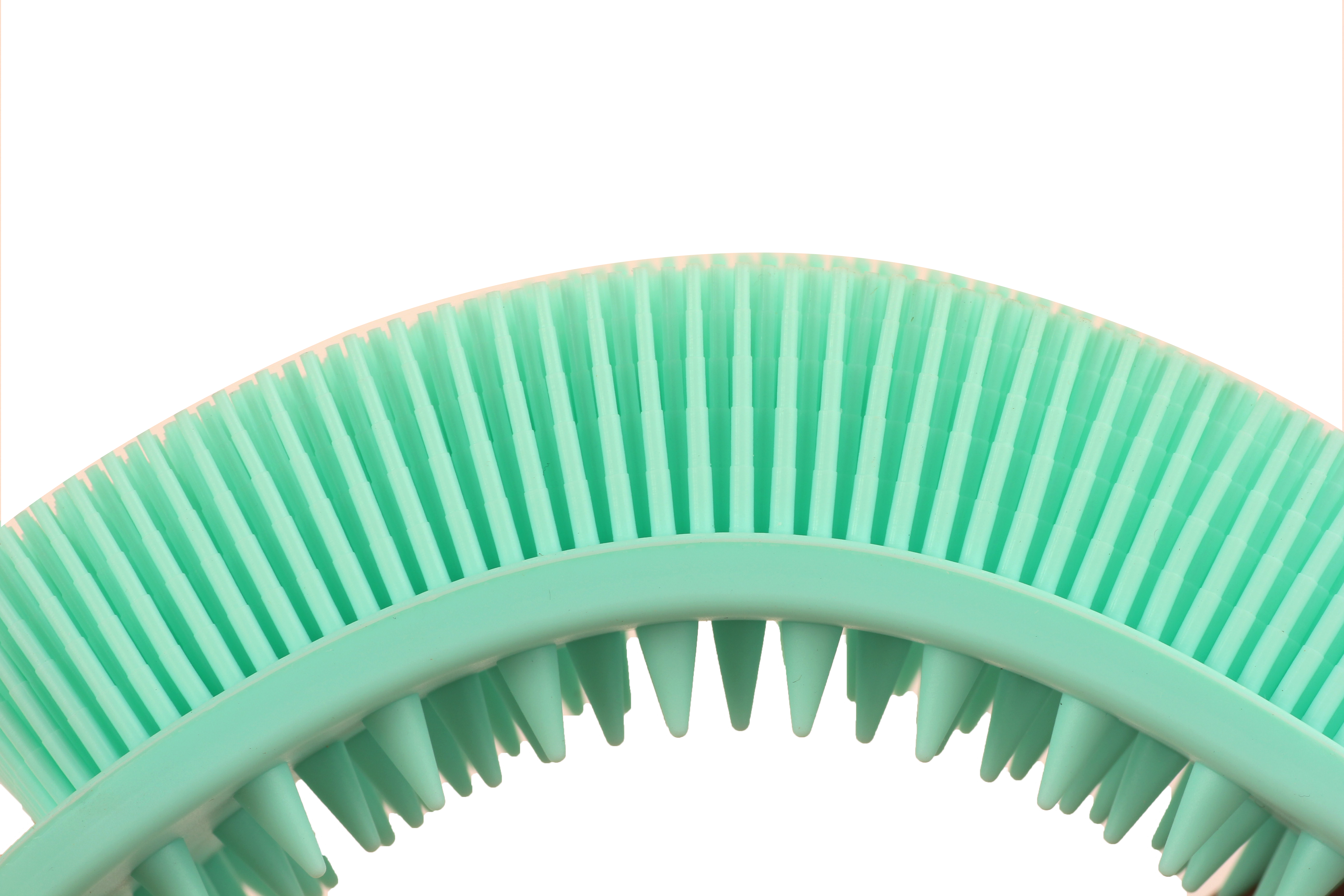 ليفة سيلكونية للتدليك وتوزيع كريم التقشير جهتين