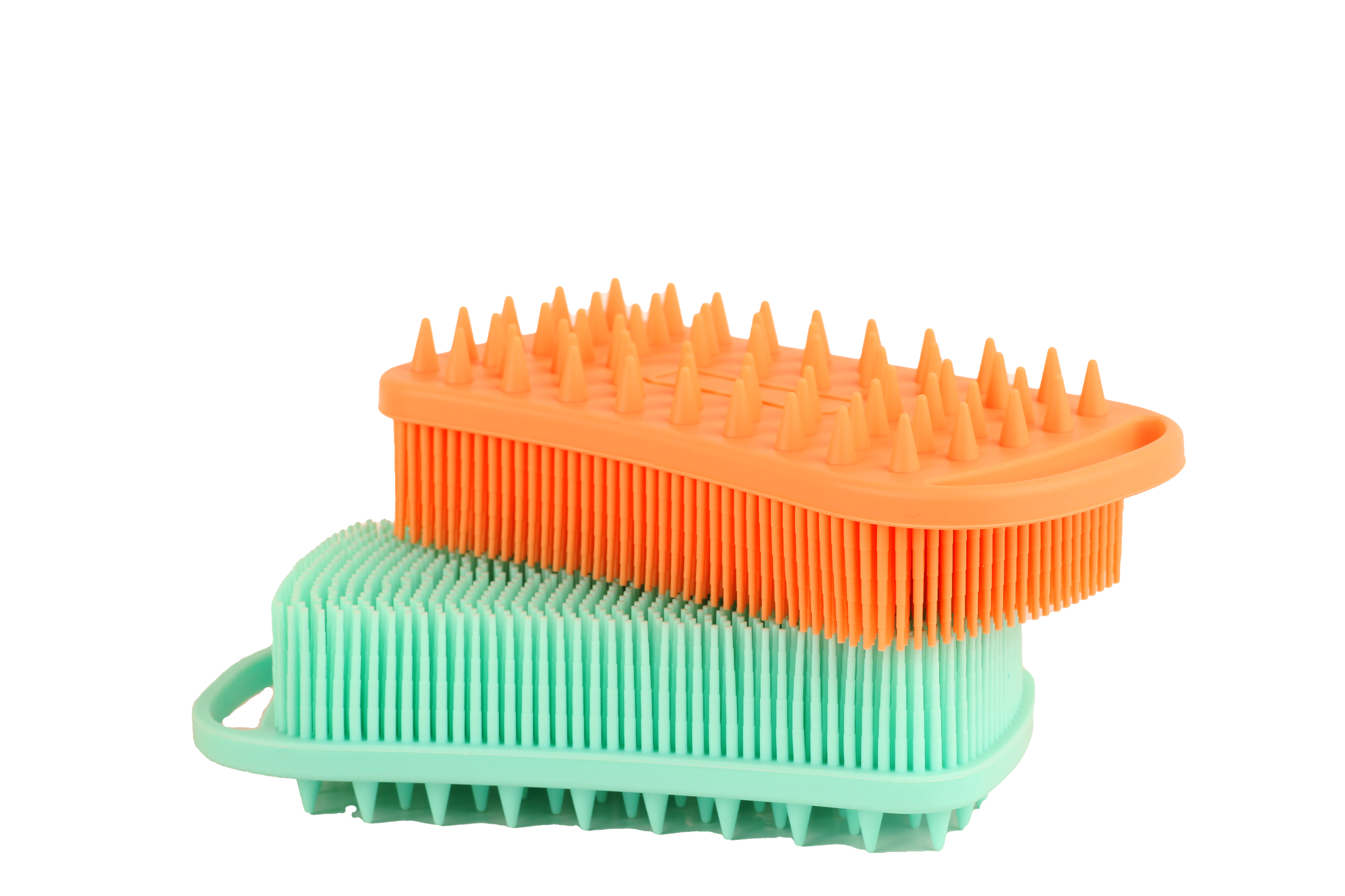 ليفة سيلكونية للتدليك وتوزيع كريم التقشير جهتين