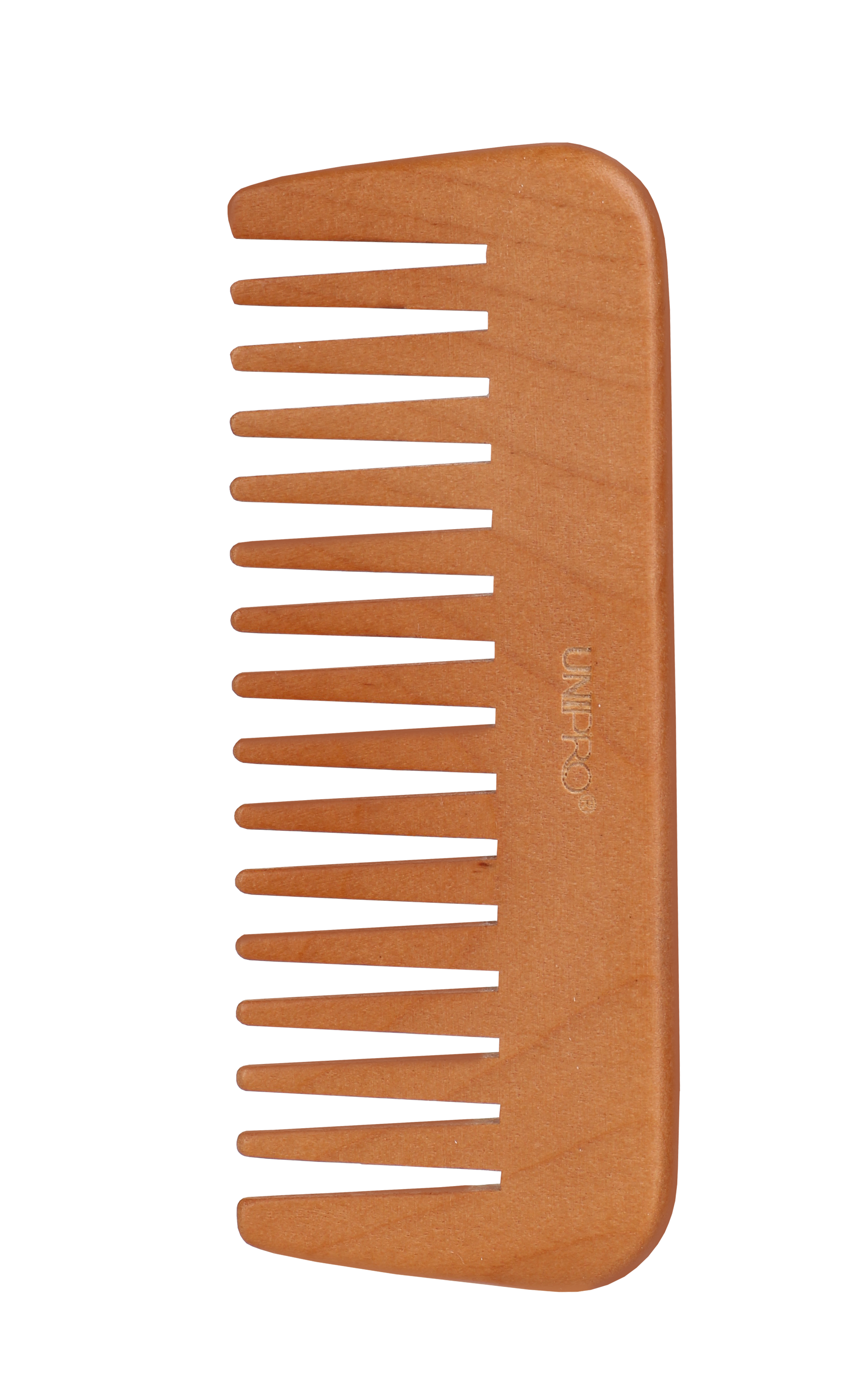 مشط خشبي أسنان متباعدة 13 سم