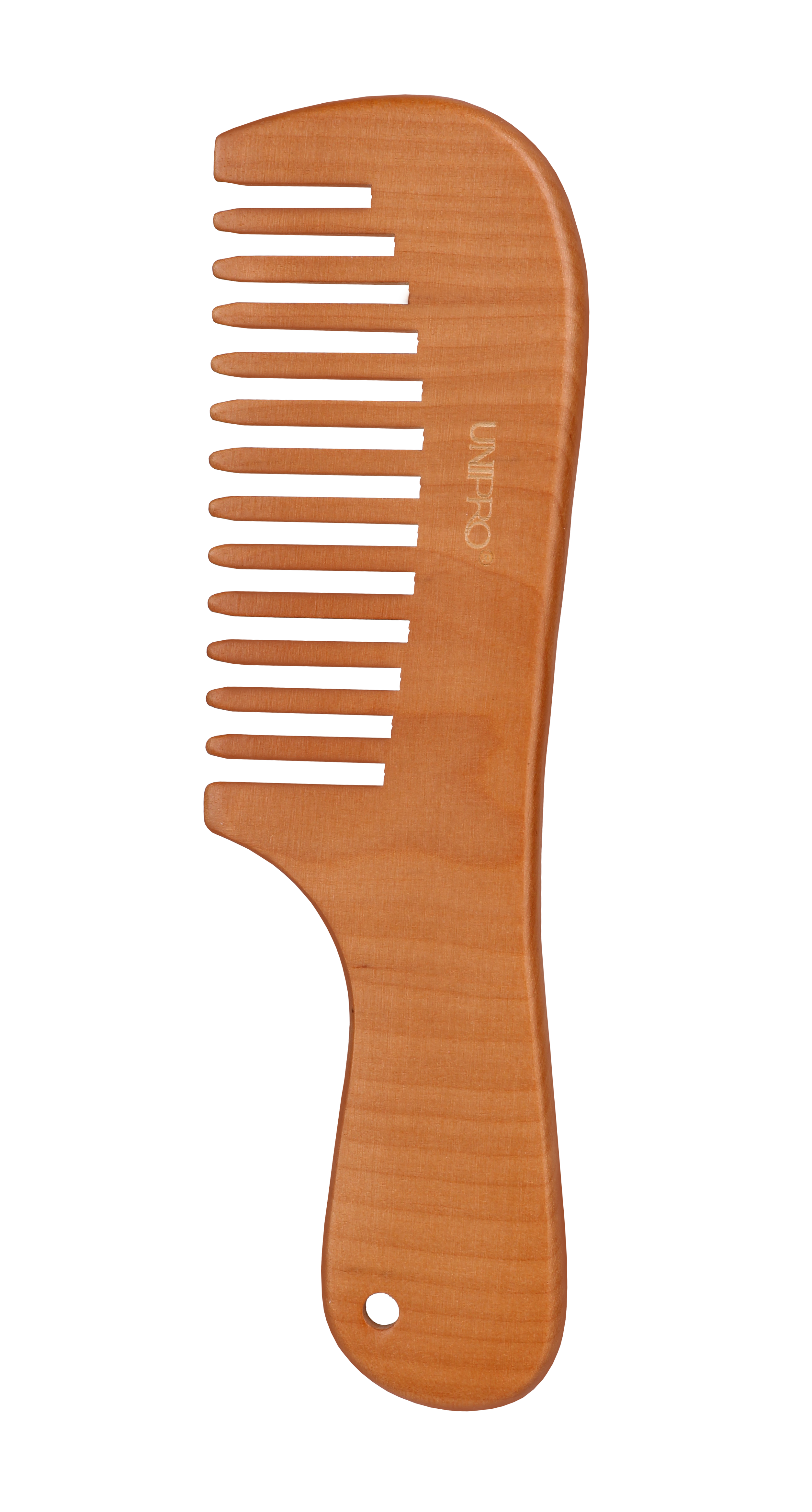 مشط خشبي بمقبض لازالة تشابك الشعر وتدليك فروة الرأس