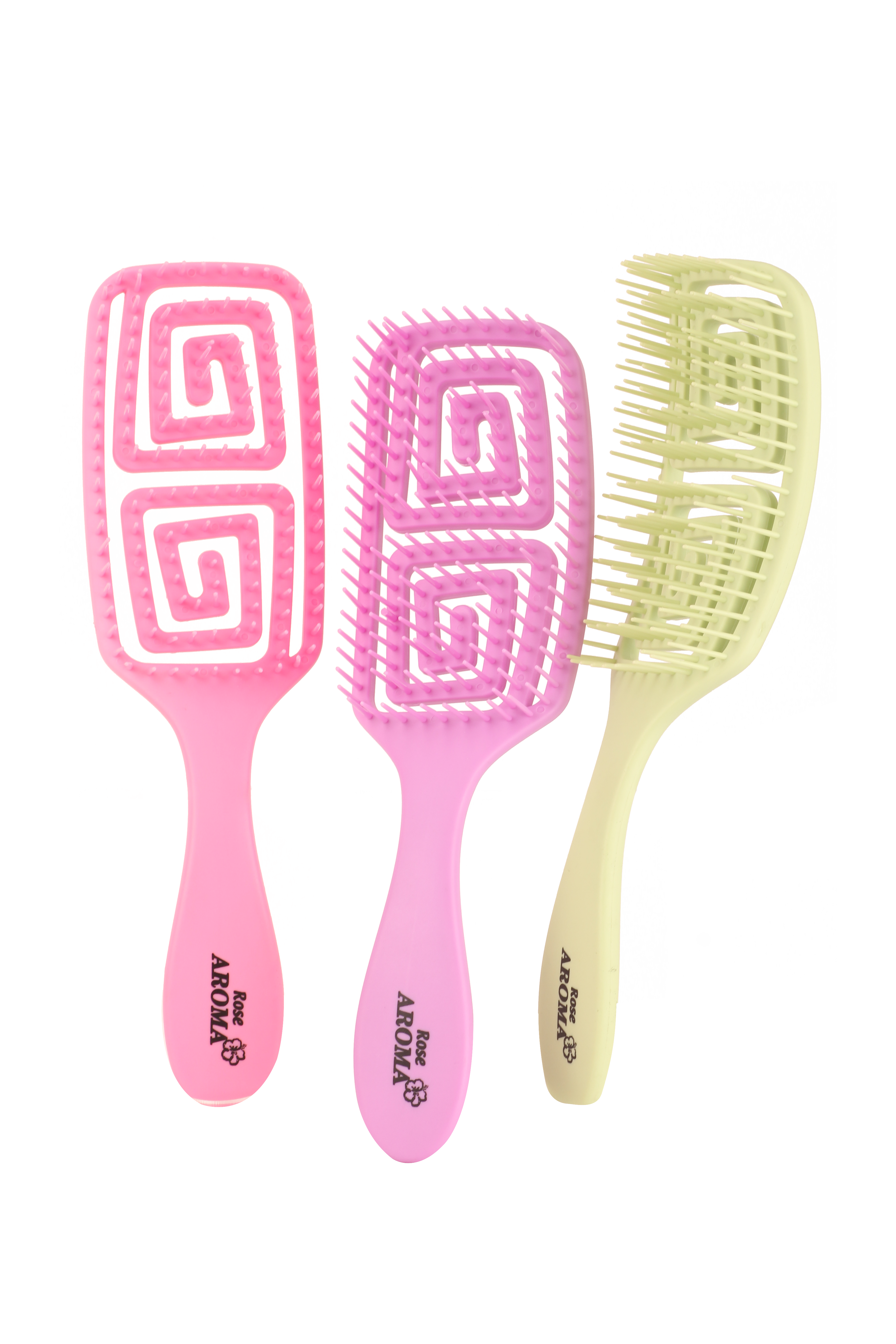 فرشة شعر ناعمة بروائح متعددة لفك تشابك الشعر حجم كبير