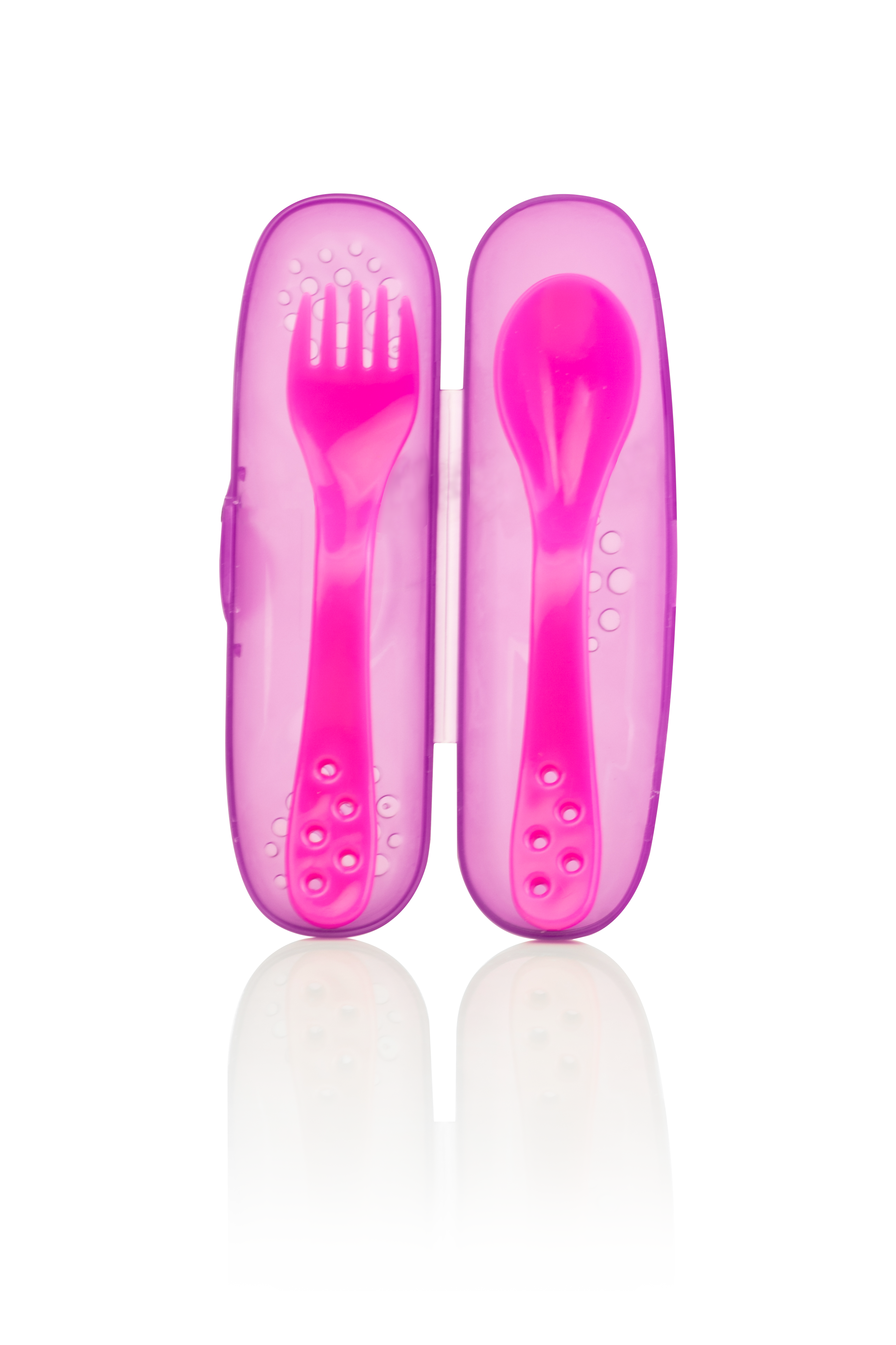 ملعقة وشوكة بحافظة